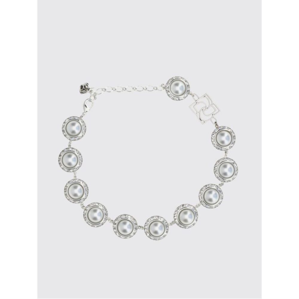 Magda Butrym Women Magda Butrym Choker Necklace With Crystals And Faux Pearls